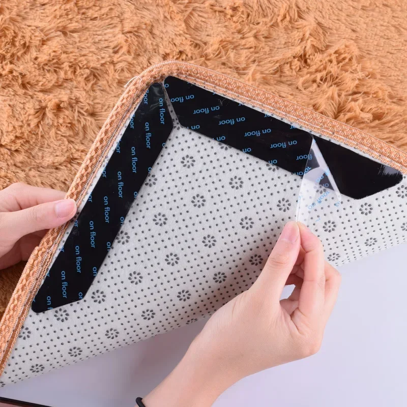 Selbstklebende Teppichaufkleber, doppelseitig, wiederverwendbar, waschbar, Teppich, eitern Aufkleber, Bodenteppich, matt, Patch, Eckpolster, Werkzeuge,