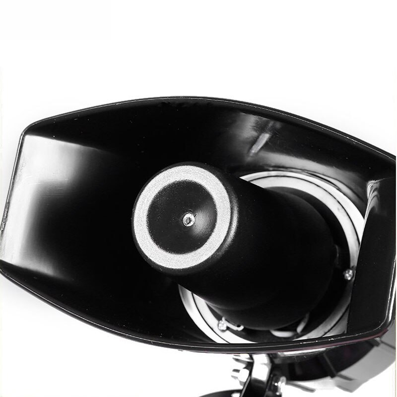 120DB 7 Sound Super Loud Car Warning Alarm Police Fire Siren Air Bugle PA Speaker 12V 100W Air Horn Megaphone for Truck Vehicles