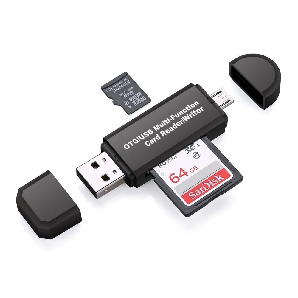 All in One Memory Card Reader MINI USB 2.0 OTG Micro SD/SDXC TF Card Reader Adapter for PC Laptop Computer