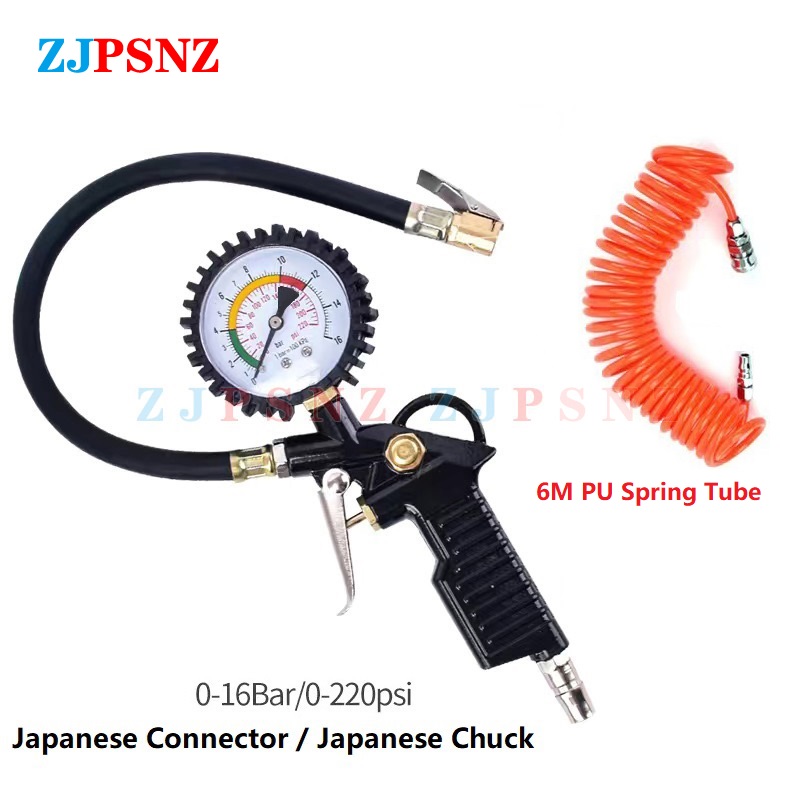 0-220 psi 0-16 bar auto bil japan däck lufttrycksmätare däckinflator däcktryck digital display bildäck tryckmätare: Lavendel-
