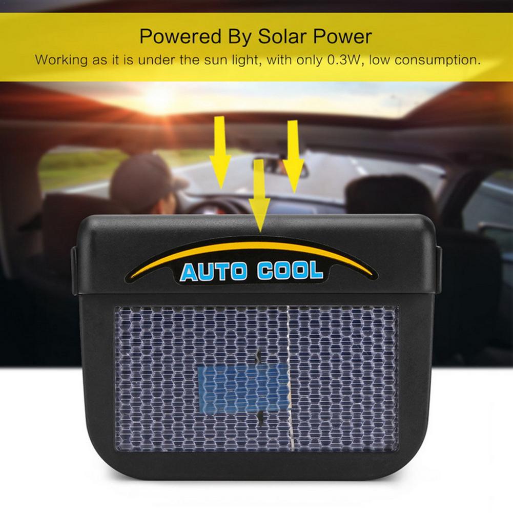 Car Exhaust Fan 3 Fans 5000 RPM Compact Solar Powered Car Ventilation