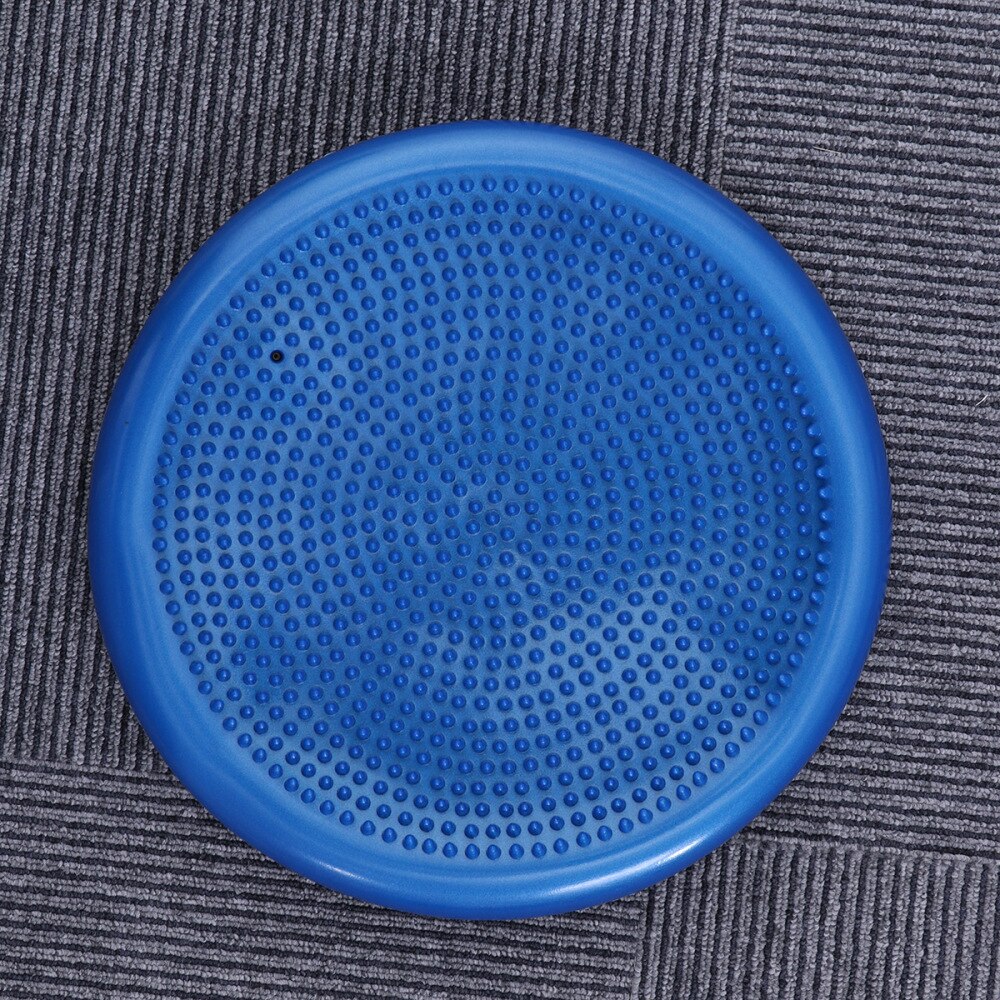 Inflated Stability Wobble Cushion Extra Thick Core Balance-Disc Wiggle Seat for Improving Core Strength Relieving Back Pain (Pin: Blue 1