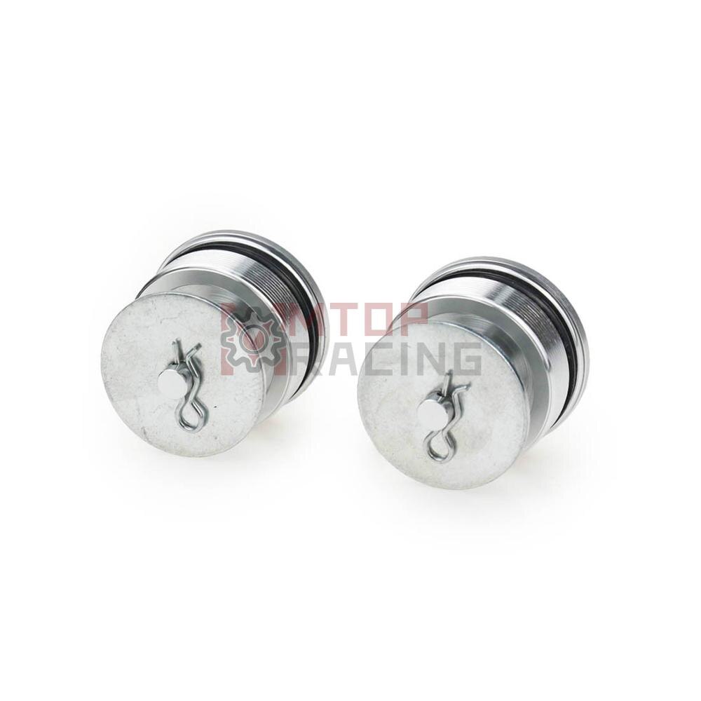Tapas de horquilla de precarga para Honda XRV650, doble África, 43mm, tornillos de horquilla hexagonales ajustables