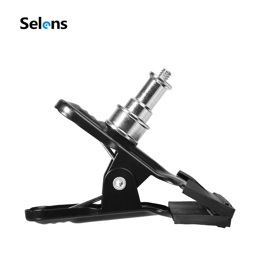 Photo Studio Light Stand Heavy Duty Metalen Klem Beugel met 1/4 "Schroef 8 cm x 11 cm