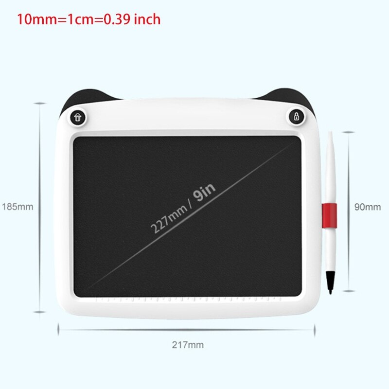 HX6A Cartoon LCD Writing Tablet 9 ”Electronic Graphics Drawing Pads, Drawing Board eWriter, Digital Handwriting Doodle Pad