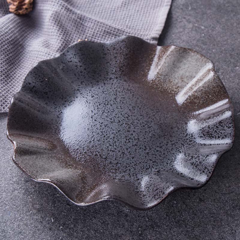 Restaurant special dish, lotus leaf dish, fruit dish, western dish, Japanese personality kiln changed ceramic special-s