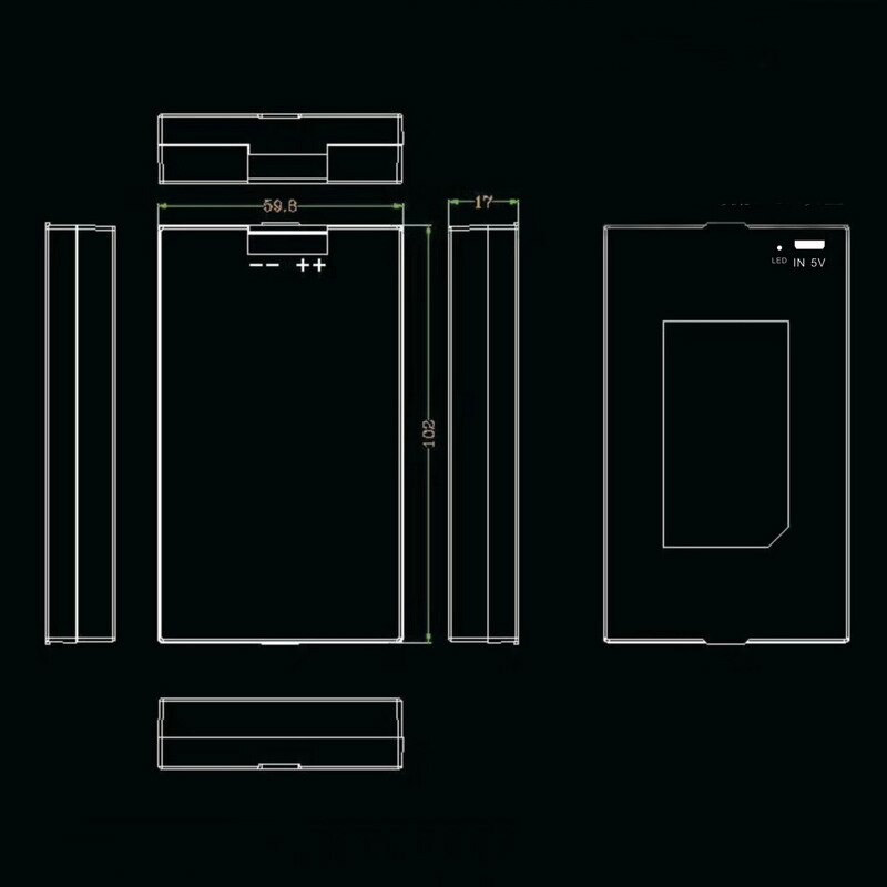 Fingerprint lock lithium battery