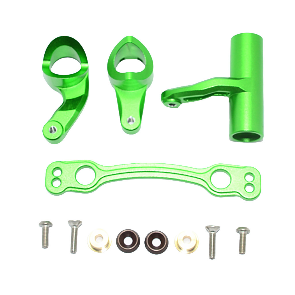 GPM Racing Aluminum Steering Assembly For ARRMA 1/8 KRATON/TYPHON/SENTON RC Car Accessories RC Parts: Green