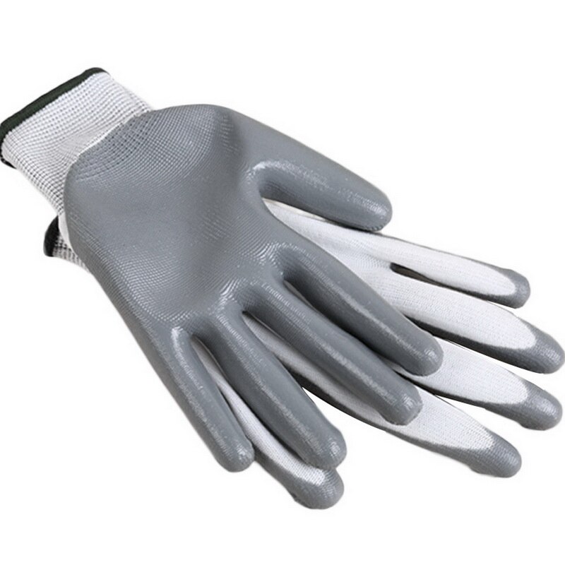 Öl-beweis Arbeits Handschuhe Schutz Sicherheit schwer Pflicht tragen-beständig Handschuhe für draussen Arbeit Anti-schneiden 1 Paar: 2