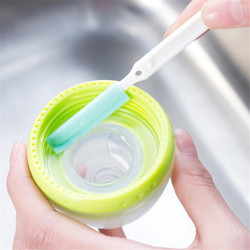 3pcs/set Kettle Cleaning Brushes Long Handle Kitchen Wash Cup Brush Portable Narrow Gap Cleaning Brush Household Cleaning Tools