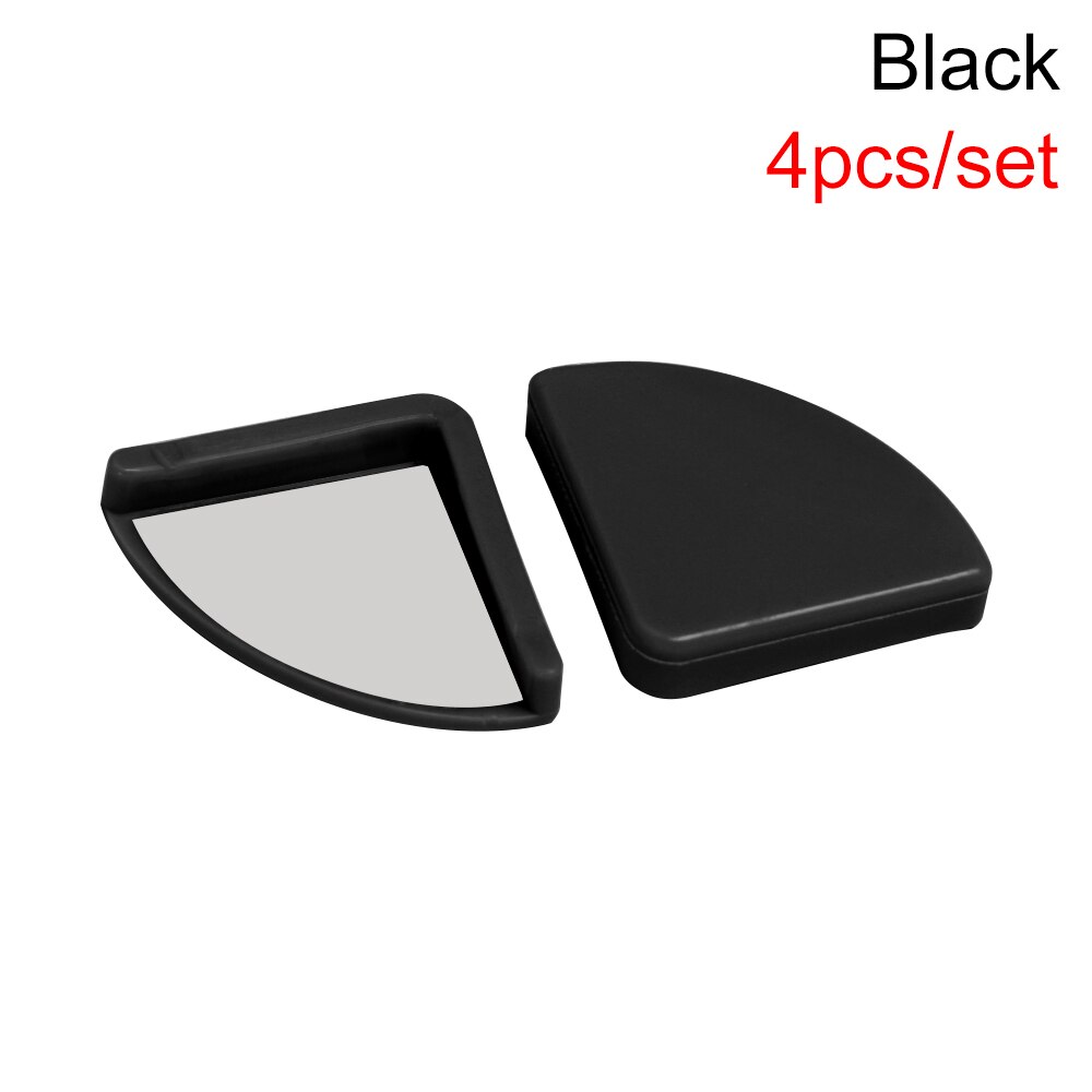 4Pcs Soft Silicon Kids Table Corner Protector Baby Tafel Desk Corner Edge Protection Kinderen Veiligheid Anticollision Accessoires: 2-black