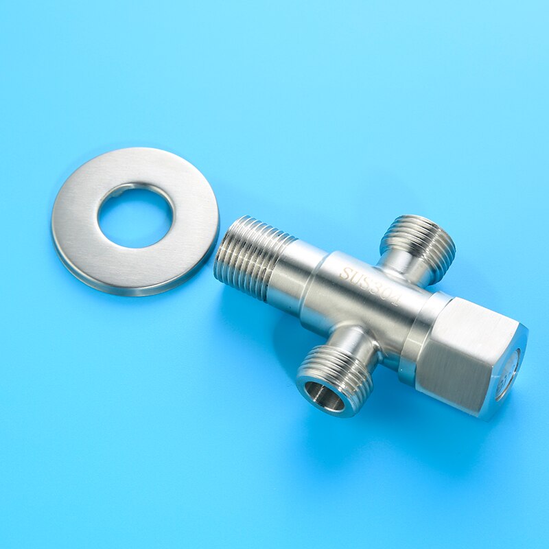 Dual 2 holes angle filling valve double connectors G1/2 Thread Triangle Valve