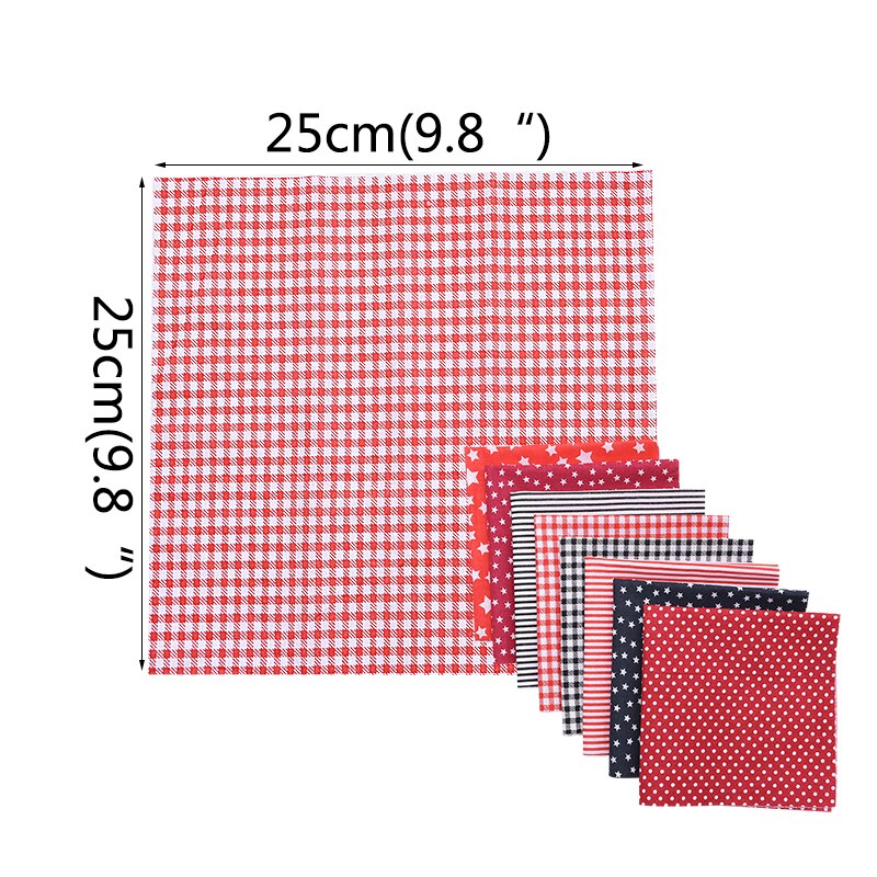 8Pcs/set 25*25cm Mixed Style Floral Print Handmade Fabric Patchwork Fabric Cotton For DIY Sewing Craft Sewing Quilting Fabrics