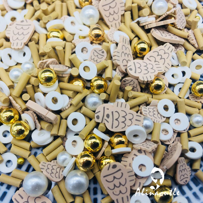 20G Kerst Halloween Plakjes Pailletten Levert Nagels Art Polymer Clear Clay Accessoires Diy Pailletten Plakboek Shakes: Fish Circle