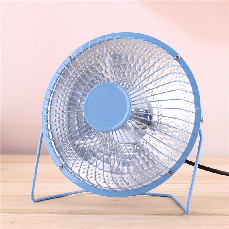 220v 220w mini hjemmevarmer infrarød bærbar elektrisk luftvarmer varm varmevifte stasjonær oppvarming komfyr radiatorvarmer maskin: 13.5cm blå / Eu