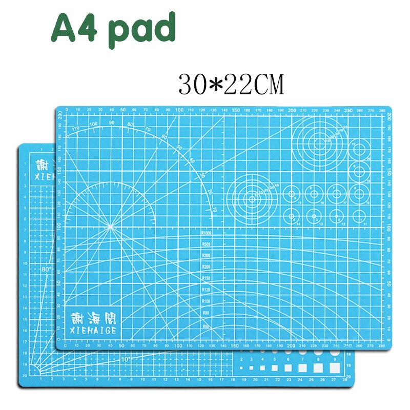 A4 Cutting Board Pad Patchwork Pad 30 * 22cm Cutting Pad Patchwork Tool Manual Diy Tool Double-sided Automatic Repair Carving: Light blue