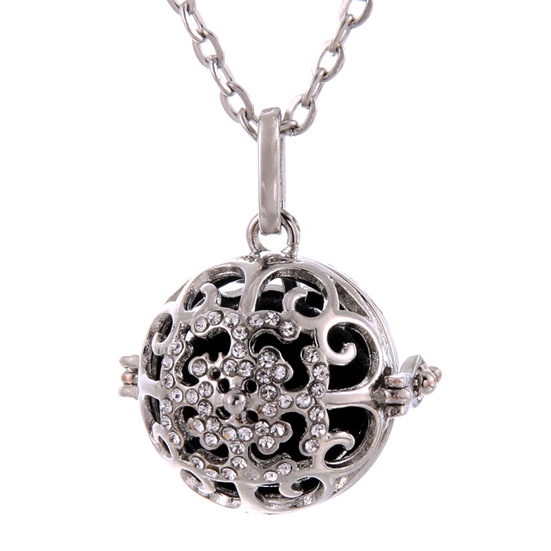 Arbre de vie cage d'aromathérapie diffuseur collier médaillon pendentif parfum huile essentielle collier médaillon d'aromathérapie Cage de perles: 13