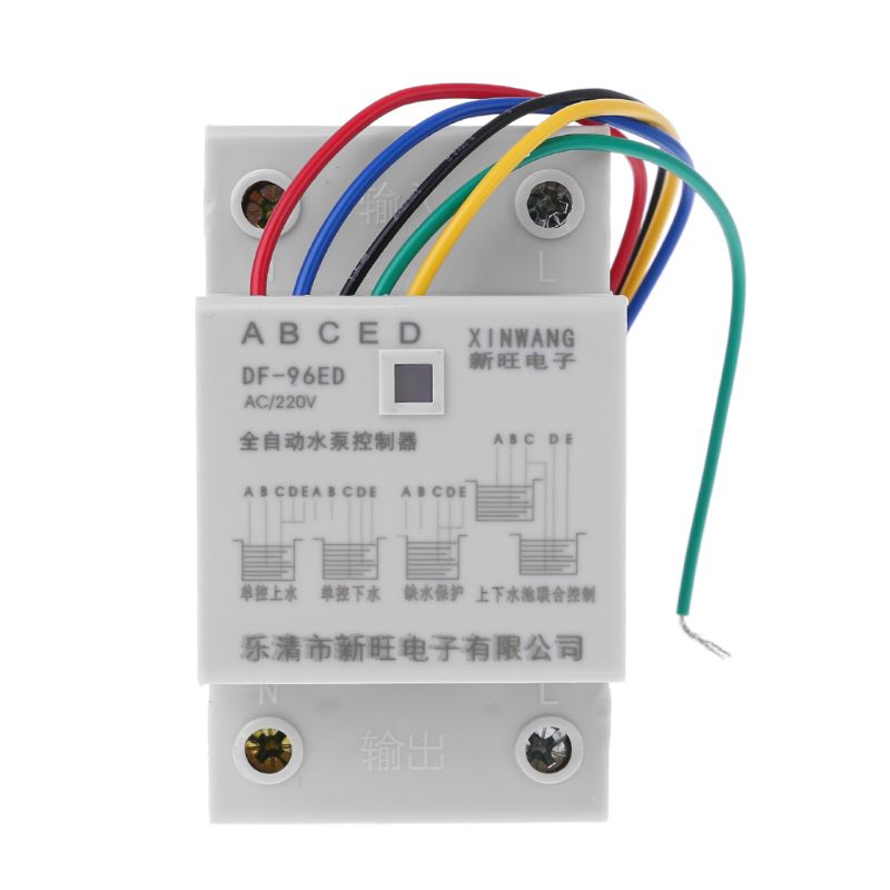 DF-96ED Automatic Water Level Controller Switch 10A 220V Water Tank Liquid Level Detection Sensor Water Pump Controller