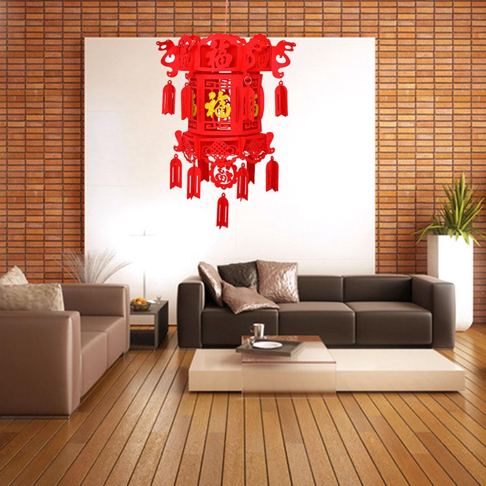 2 Pcs Red Chinese Lanterns Decorations for Chinese Year Chinese Spring Festival Lantern Lantern Festival Celebration Décor