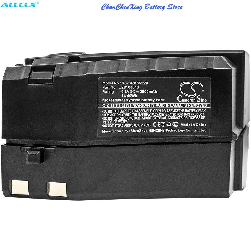 Cameron Sino 3000mAh bateria 28100010, 6.654-118.0 dla Karcher 1.258-505.0, 12585050, 1258-5050, K55 akumulatorowa elektryczna miotła, KC55