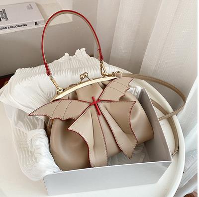 Leren dagelijkse damestassen en handtassen casual tas schoudertas dames crossbody tas schattige vrouwelijke feesttas: Khaki