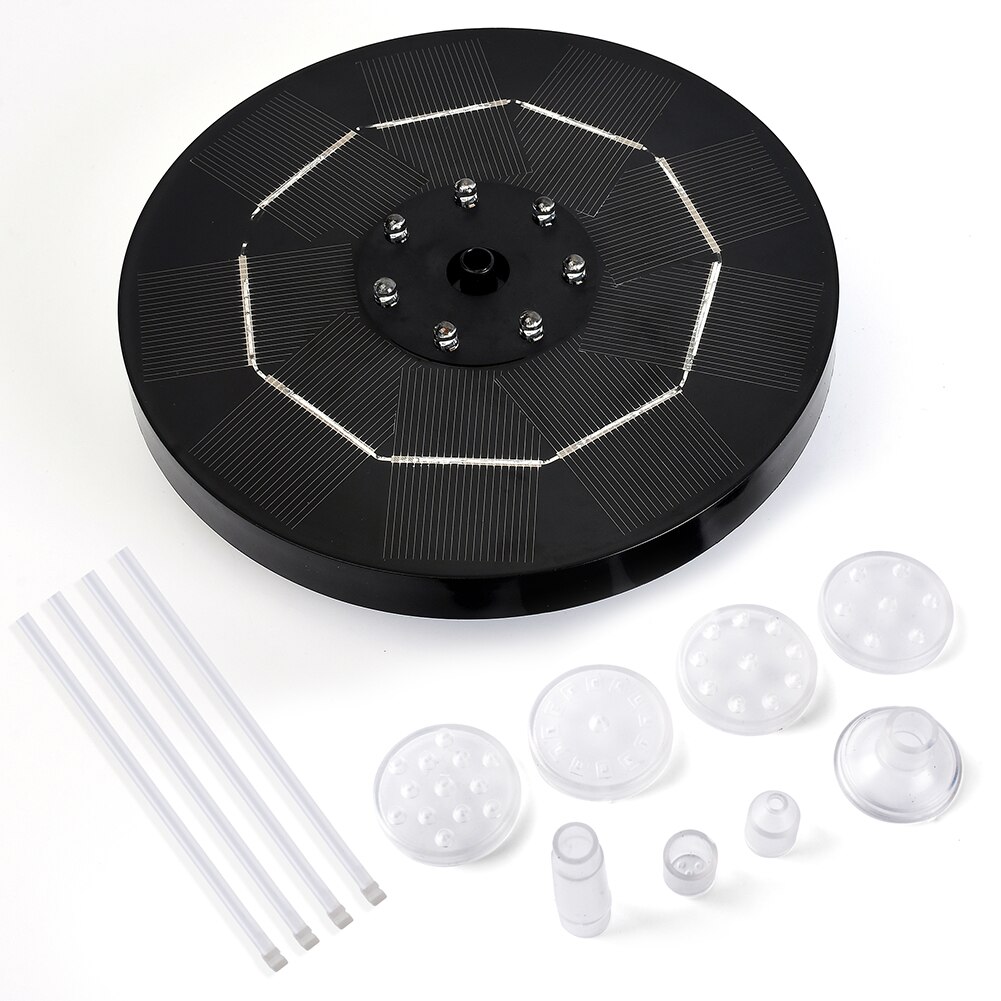 Brushless Solar Powered Water Fountain Outdoor Pond Waterfall Water Pump Kit Water Pump for Garden Decoration: 3.5W White