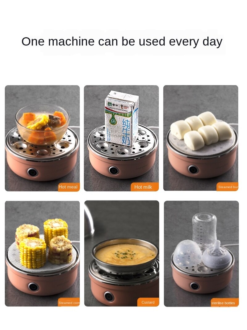 Anti dry burn, power-off egg steamer, Egg Cooker, household one key operation, stainless steel egg steamer, egg maker