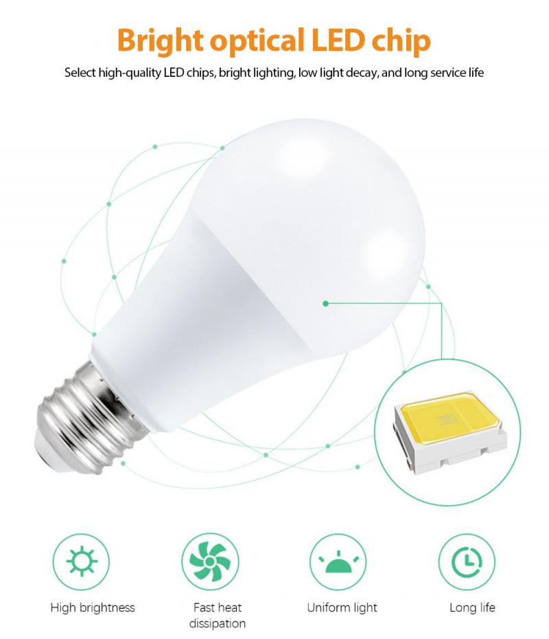 Intelligent remote control bulb light 16 color colorful LED bulb plastic bag aluminum wide pressure RGBW bulb light