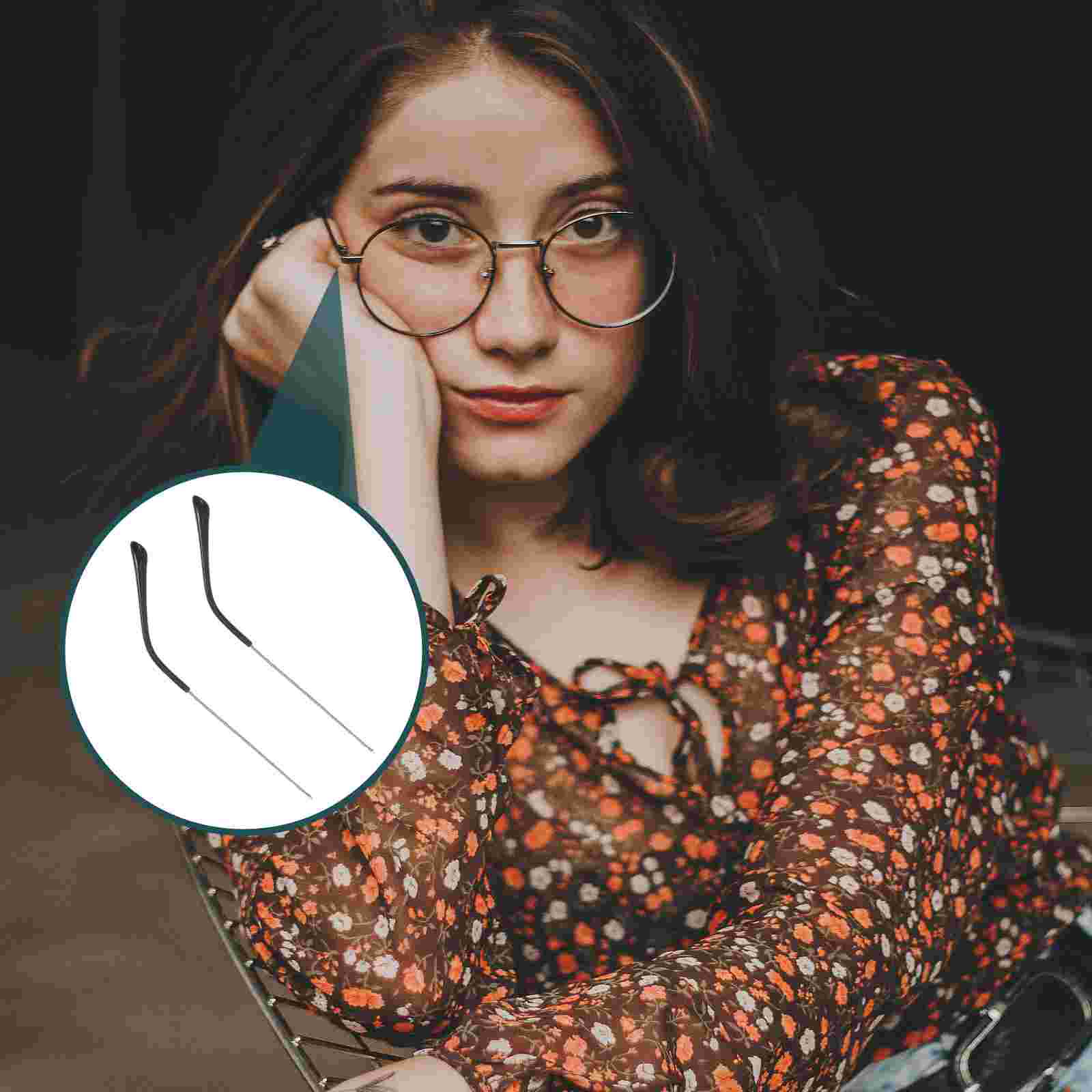 Brillen Accessoires Vervangende Arm Benen Brillen Tempelframe Zonnebril Metallic: Zilver