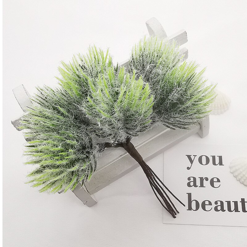 Flores artificiales de plantas de plástico para manualidades, flores decorativas para boda, corona, broche de costura, decoración del hogar, guirnalda de Navidad: 15