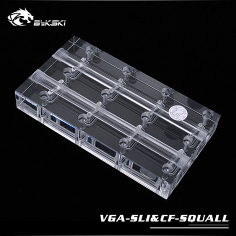 Bykski Graphics Card GPU Waterway Connection Adjustment Bridges Water Block Quad GPU 40mm SLI/CF Connection Bridge For Graphics