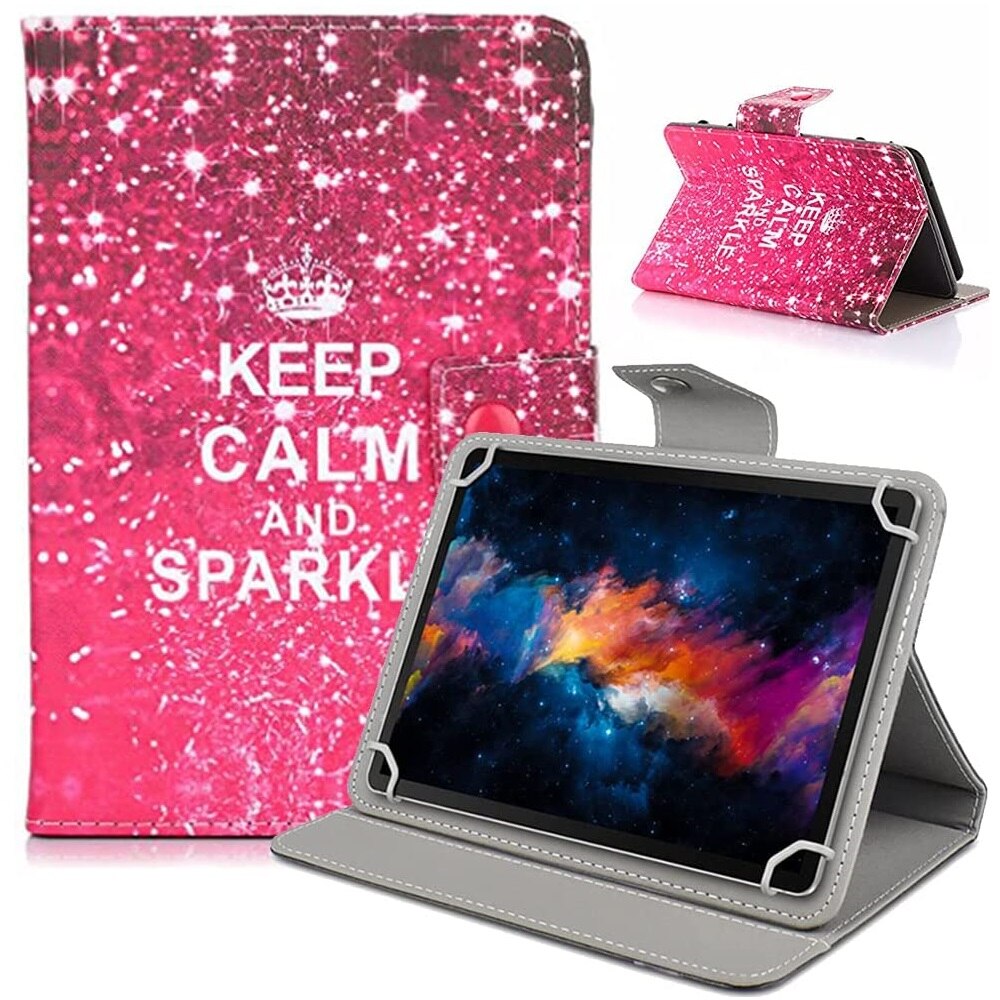 Universal Case for 9.5&quot;-10.5&quot; Tablet Folio Cover Case for All Fire HD 10 iPad 9.7 and More 9.6&quot;9.7&quot;10.1&#39;&#39;10.5&quot;Android iOS Tablet: Star Crown