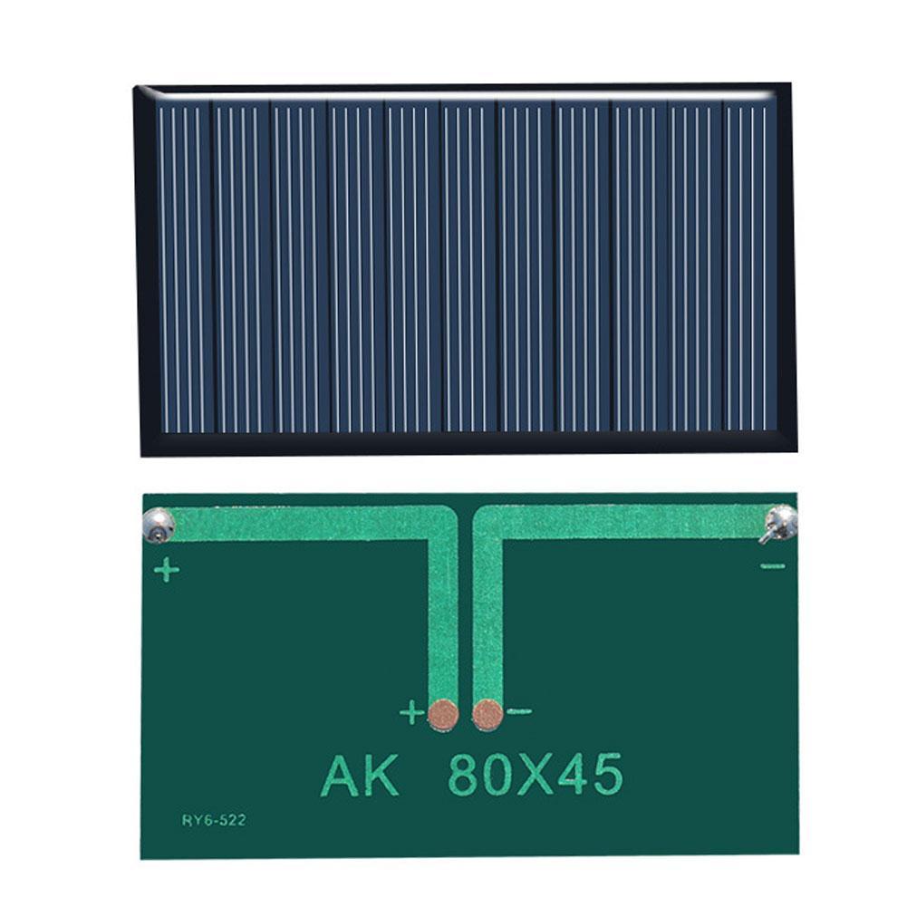 80x45mm 5V 75mA Pannello Solare Goccia Colla Bordo FAI DA TE Pannelli Solari in silicone Bordo Policristallino Giardino Luce Accessori di Alimentazione