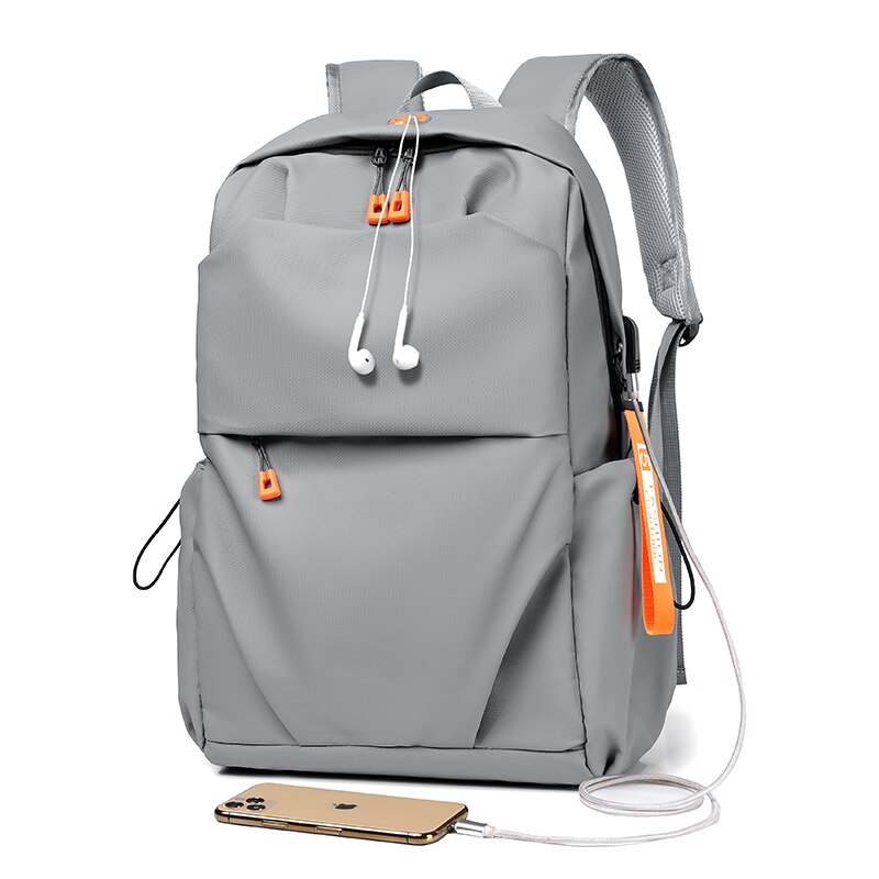 Mannen Rugzak Lichtgewicht Laptoptas Mannelijke Casual Usb Business Jeugd Reizen Backbag Tiener Outdoor Sport Tas Student Schooltas