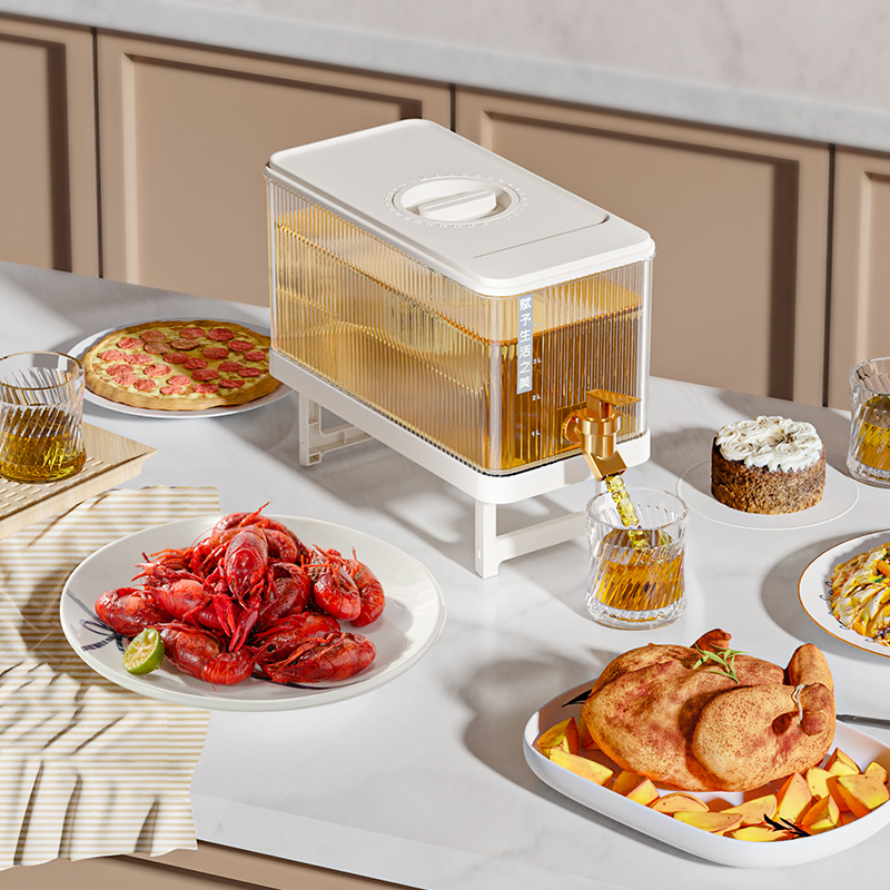 Grote Koude Waterkoker Koelkast Met Kraan Limonade Fles Drinkwaren Ketel Pot Drank Dispenser Thuis Koel Water Kan Emmer