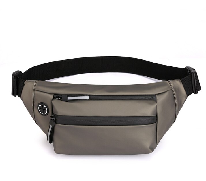 Wasserdicht Frau Taille Tasche Fanny Pack Brust Pack Outdoor Umhängetasche Große Kapazität Unisex Gürtel Taschen Hüfte Taille Packs: Champagne