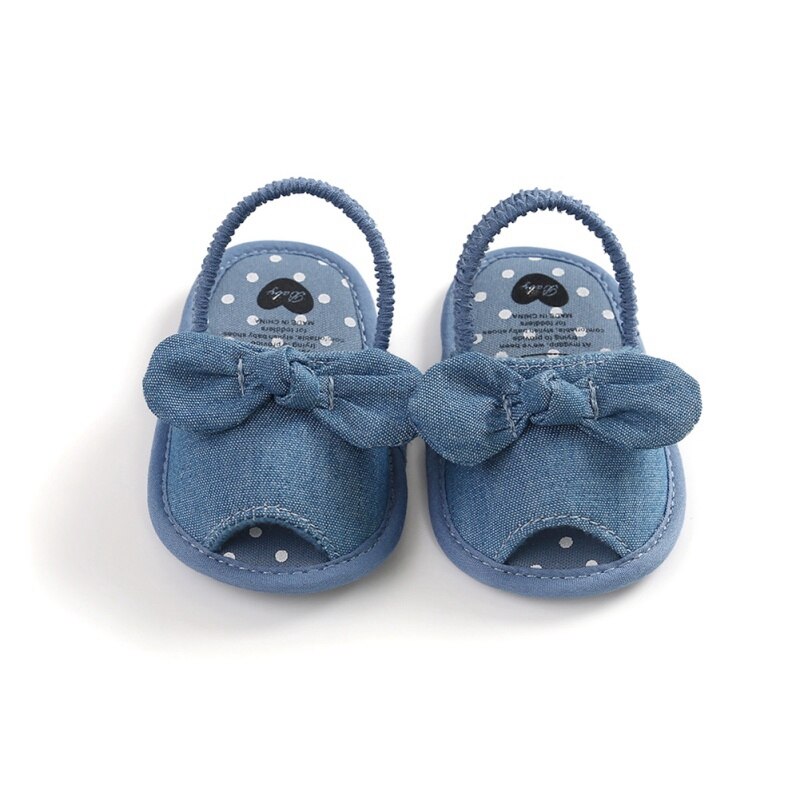 Zomer Baby Meisjes Ademende Anti-Slip Schoenen Vlinder-Knoop Patroon Sandalen Peuter Zachte Zolen Babyschoenen