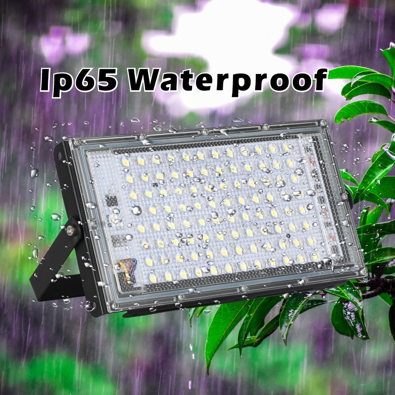 Led spotlight  ac220v utomhus strålkastare spotlight  ip65 vattentät 30w 50w 100w led gatlykta landskapsljus