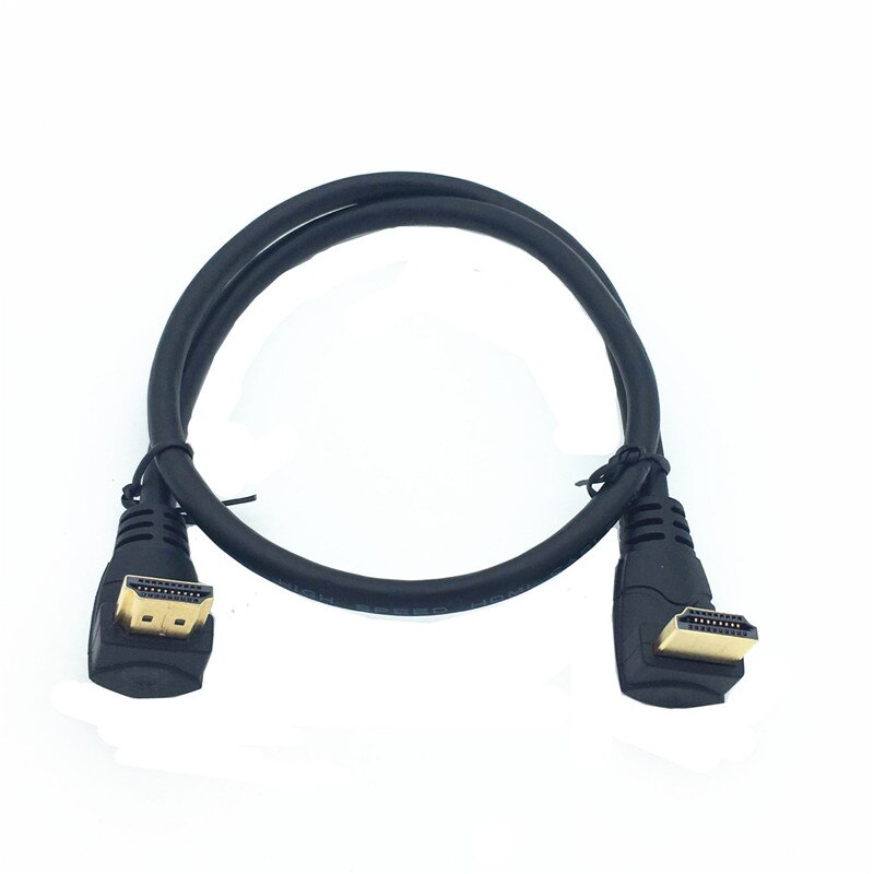 Câble hdmi coudé 4k 1080p degrés vers le haut et vers 90 bas pour xbox, hdtv, dvd et vidéo 0.3m 0.6m 1.8m