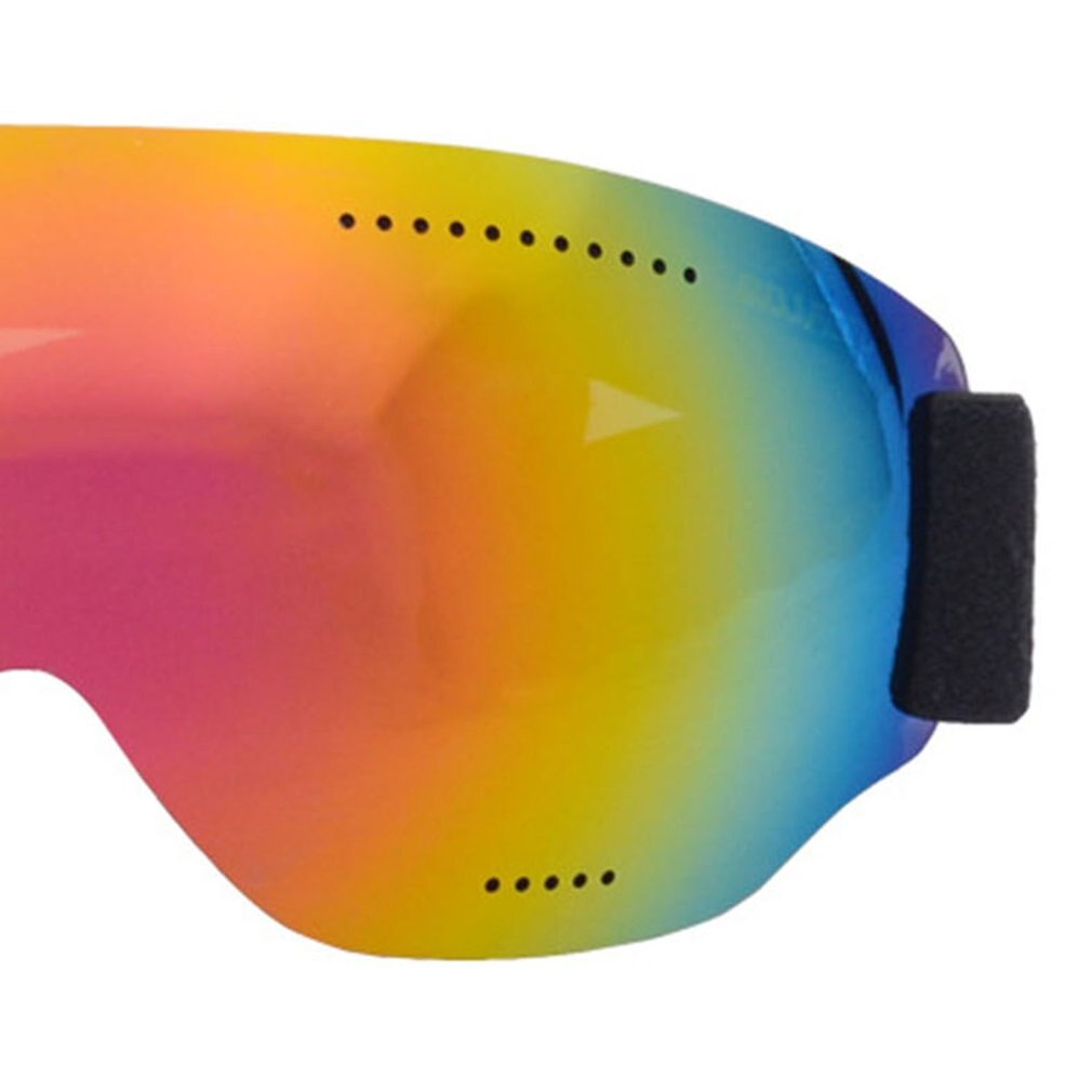 Universal Single Layer Ski Goggles Big Spherical Snow Goggles Mountaineering Windproof Glasses For Adults And Children