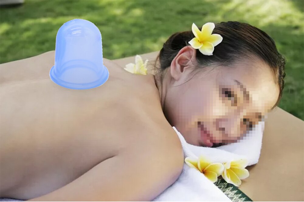 SPEQUIX 4 Pieces Anti Cellulite Vacuum Silicone Massage Cup or Deep Tissue Massage Therapy Facial and Eyes Cellulite Removal