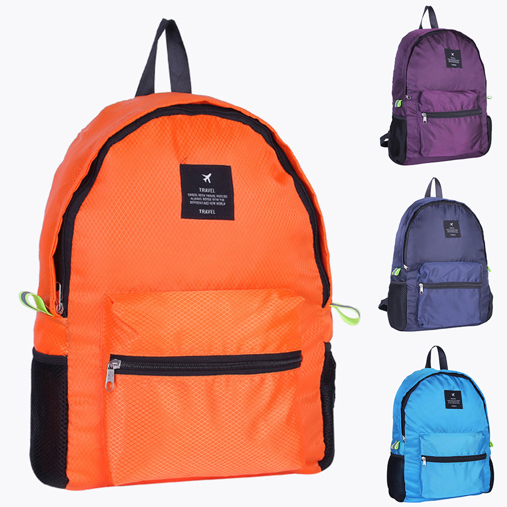 Durable Nylon Folding Backpack Unisex Lightweight Outdoor Travel Hiking Backpack Portable Camping Daypack