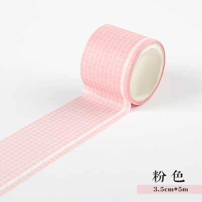 Farverigt gitter serie washi tape selvklæbende diy scrapbooking klistermærke etiket maskeringstape studerende papirvarer: C