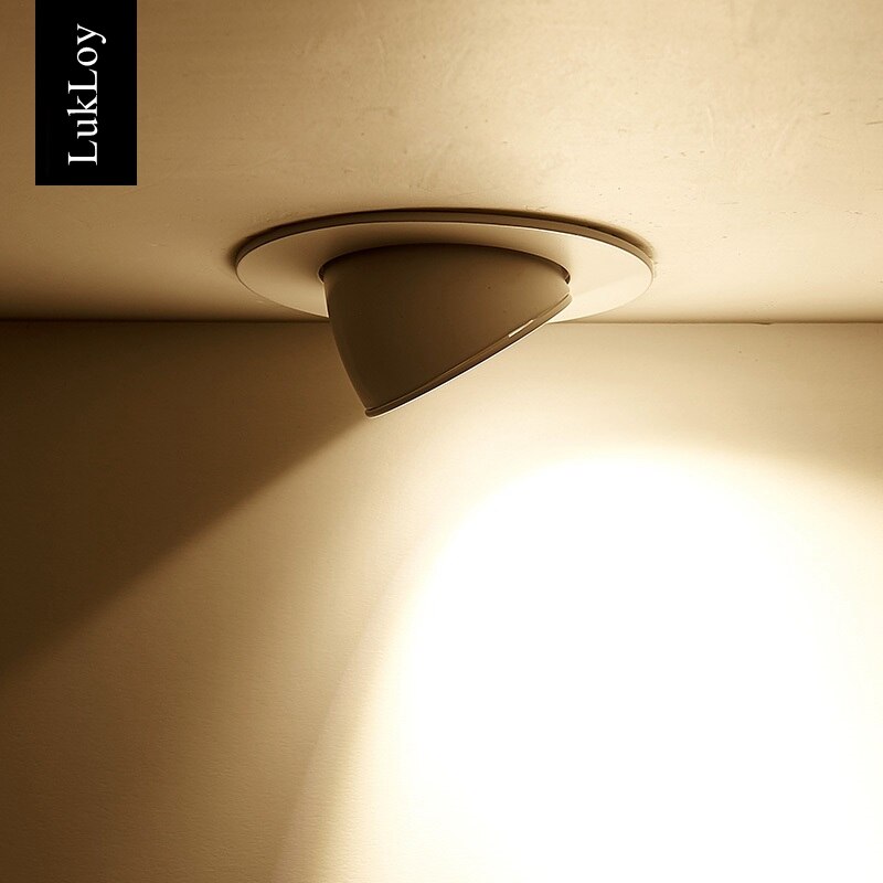 LED Dimmable Downlight COB 5W 12W 20W 30W Recessed LED Ceiling Spot Light 360 Degree Adjustable AC110V 220V Ceiling Downlight