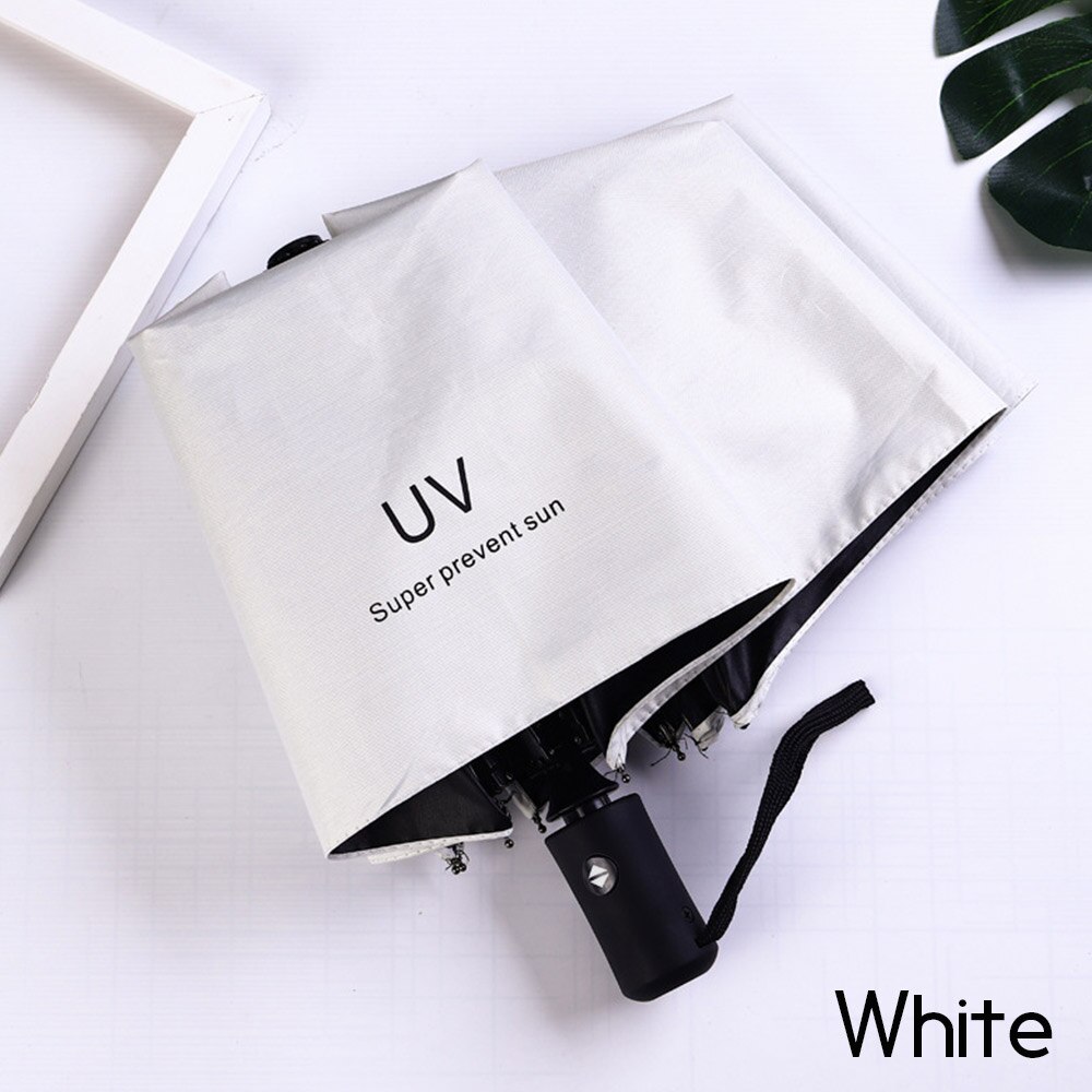 Automatic Umbrella 3 Folding Rainy Day Rain Umbrellas Large Anti-UV Umbrella Strong 8 Bones Outdoor Double Layer