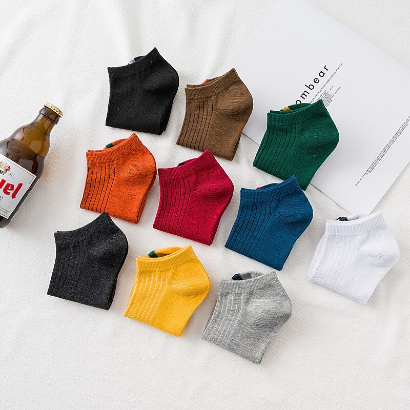 5 Pairs/ Socks Women Summer Thin Socks Boat Socks Female Sports Socks Breathable Shallow Mouth Short Socks