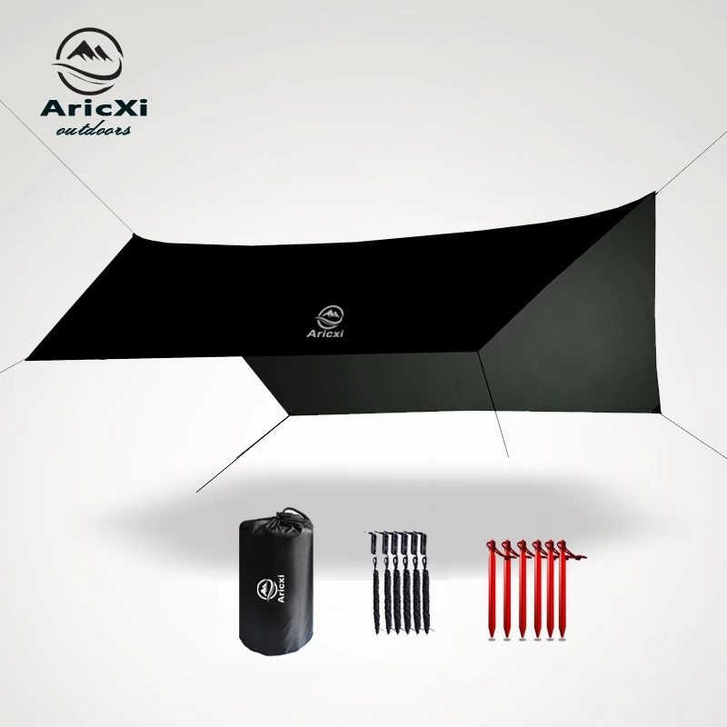 Aricxi – pare-soleil de plage 3.6x2.8m, bâche, tente, ombrage, ultraléger, UV, auvent de jardin, hamac de Camping en plein air, pluie et mouche