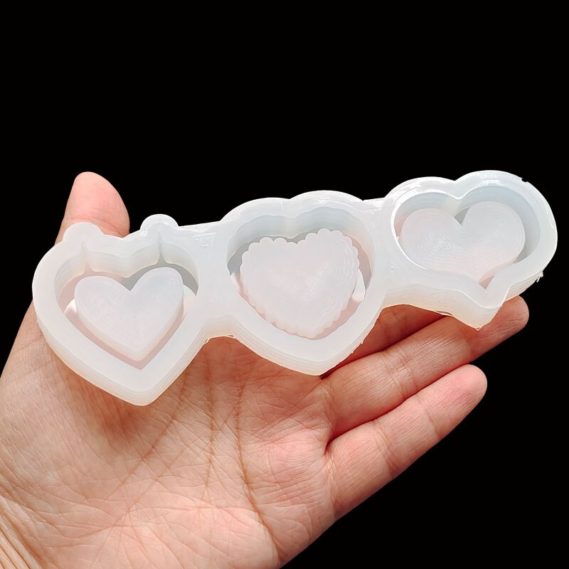 Lille bar shaker fyld diy resin heart shakers charms epoxy resin smykker tilbehør vedhængsforme håndlavede: 2