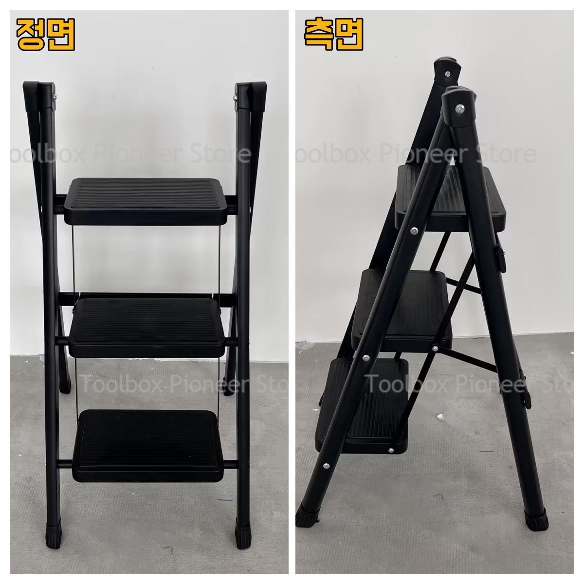 2-3-4- trins stige letvægts foldbar skammel bred skridsikker pedal 150kg laster husholdningskontor bærbar stige