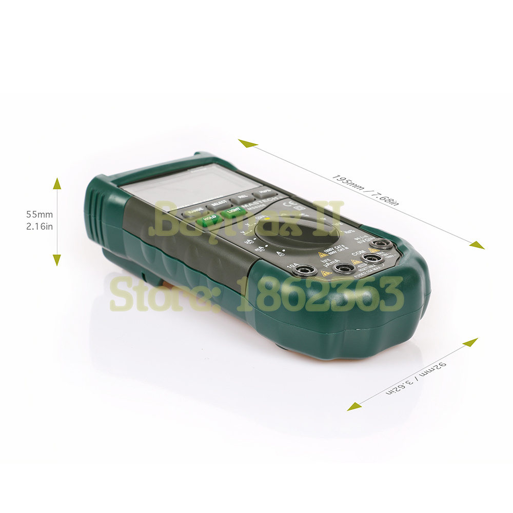 Mastech MS8268 Digital AC/DC Auto/Manual Range Digital-Multimeter mit hFE, Data Hold, Relative Messung und Automatische Abschaltung